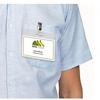 Étiquettes badges HERMA 9010 Blanc, en textile Rectangulaires 75 x 40 mm 25 feuilles de 12 étiquettes 9010