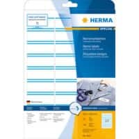 HERMA Naam Etiketten 4513 Blauw Rechthoekig 63 x 29 mm 20 Vellen van 27 Etiketten