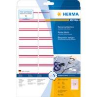 Étiquettes badges HERMA 4512 Blanc, en textile Rectangulaires 63 x 29 mm 20 feuilles de 27 étiquettes 4512