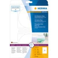 Étiquettes de CD / DVD / disquette HERMA 4850 Blanc Ø 116 mm 25 feuilles de 2 étiquettes 4850