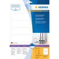 Étiquettes pour dos de classeur HERMA 8620 192 x 38 mm 10 Feuilles de 7 Étiquettes 8620