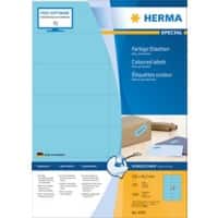 Étiquettes de couleur HERMA 4558 Bleu Rectangulaires 105 x 42 mm 100 Feuilles de 14 Étiquettes 4558