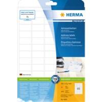 Étiquettes d'adresse HERMA 4504 Blanc Rectangulaires 38,1 x 21,2 mm 25 feuilles de 65 étiquettes 4504