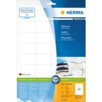 Étiquettes universelles HERMA Laser 8643 Adhésif Blanc 4,8 x 3,3 cm 10 Feuilles de 32 Étiquettes
