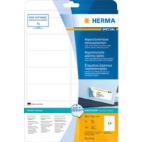 Étiquettes d'adresse HERMA 10016 Blanc Rectangulaires 99,1 x 38,1 mm 25 feuilles de 14 étiquettes 10016