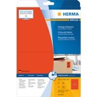 Étiquettes de couleur HERMA 4497 Rouge Rectangulaires 199,6 x 143,5 mm 20 feuilles de 2 étiquettes 4497