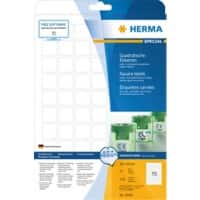 Étiquettes repositionnables HERMA 10105 Blanc Carrées 24 x 24 mm 25 Feuilles de 70 Étiquettes 10105