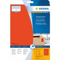 HERMA Laser Etiketten 4422 Klevend Rood 21 x 29,7 cm  20 Vellen à 1 Etiketten