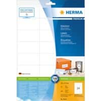 Étiquettes universelles HERMA 8644 Blanc Rectangulaires 70 x 37 mm 10 Feuilles de 24 Étiquettes 8644