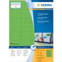 Étiquettes de couleur HERMA 4549 Vert Rectangulaires 45 x 21 mm 100 feuilles de 48 étiquettes 4549