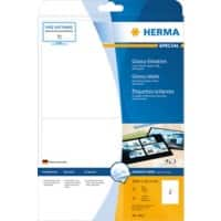 Étiquettes HERMA Laser 4915 Adhésif Blanc 19,9 x 14,3 cm 25 Feuilles de 2 Étiquettes