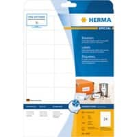 HERMA Inkjet Etiketten 4820 Wit Rechthoekig 66 x 33,8 mm 25 Vellen van 24 Etiketten