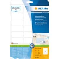 Étiquettes d'adresse HERMA 4500 Blanc Rectangulaires 63,5 x 33,9 mm 25 feuilles de 24 étiquettes 4500