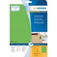 Étiquettes de couleur HERMA 4564 Vert Rectangulaires 105 x 148 mm 20 feuilles de 4 étiquettes 4564