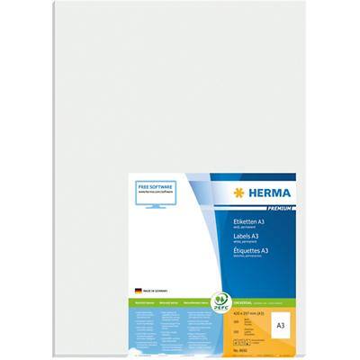 Étiquettes d'expédition HERMA 8692 Blanc Rectangulaires 297 x 420 mm 100 feuilles de 1 étiquette 8692