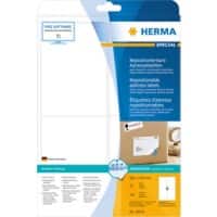 Étiquettes d'adresse HERMA 10019 Blanc Rectangulaires 99,1 x 139 mm 25 feuilles de 4 étiquettes 10019