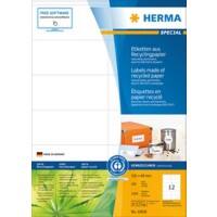 Étiquettes en papier recyclable HERMA 10828 Blanc Rectangulaires 105 x 48 mm 100 feuilles de 1 étiquette 10828