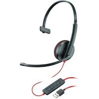 Plantronics Bedraad USB Headset C3210 Over her hoofd Met Noise Cancelling microfoon Zwart