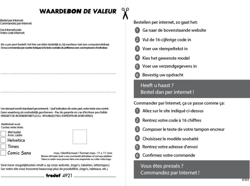 Tampon encreur Trodat 4921 + Voucher