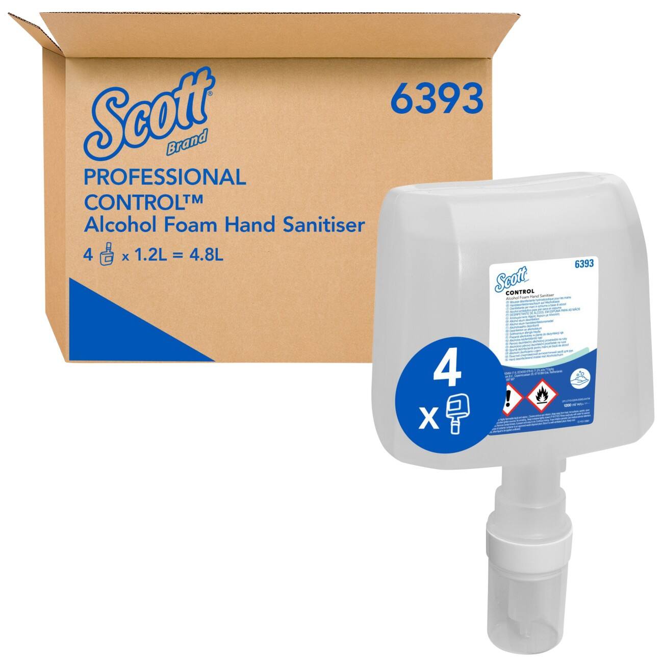 Scott 6393 Handdesinfectiemiddel Dispenser 4 Stuks