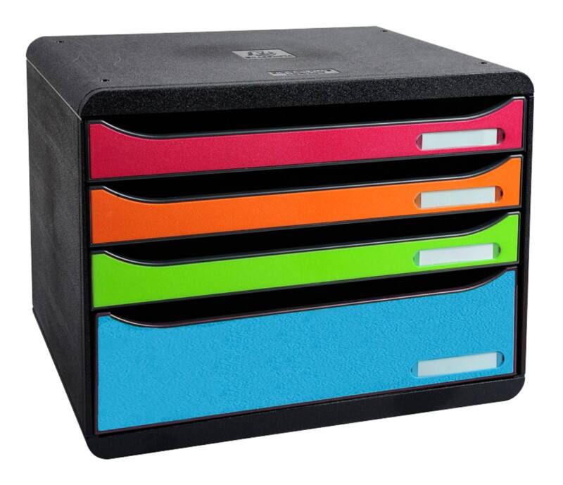 Module de classement Exacompta Iderama Plastique Assortiment 4 Tiroirs 35,5 x 27 x 27,1 cm A4+