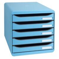 Exacompta Ladekastje met lades Big Box Plus Kunststof Blauw 27,8 x 34,7 x 27,1 cm