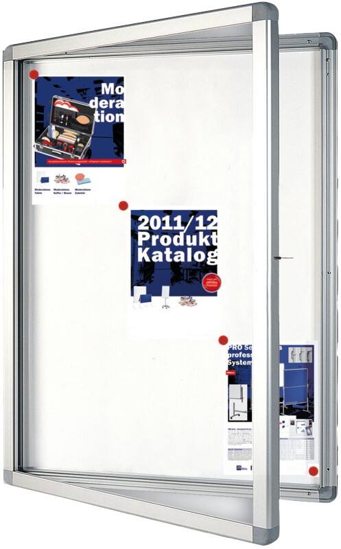 Office Marshal Mededelingenbord Wandmontage Email Zilver 640 x 480 x 15 mm