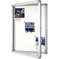 Office Marshal Mededelingenbord Wandmontage Email Zilver 620 x 440 x 15 mm