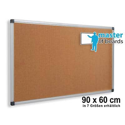 Master of Boards Notice Board Wandmontage Kurk Bruin 600 x 900 x 15 mm