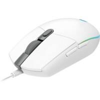 Souris gaming Logitech G102 LightSync Avec fil Sans Bluetooth Blanc