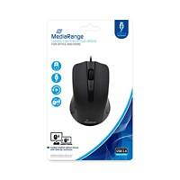 MEDIARANGE Muis MROS210 Bedraad Zwart