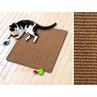 Tapis griffoir pour chat Casa Pura Sisal Nougat 100 x 100 cm