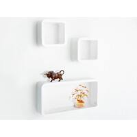 Casa Pura Kubusvormige Wandrek 3-delig Oxford White