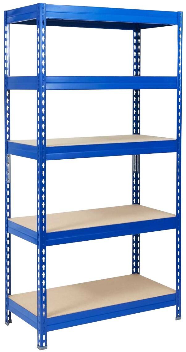 Étagère MAMMUT 5 étagères Acier 1200 x 600 x 1800 mm Bleu