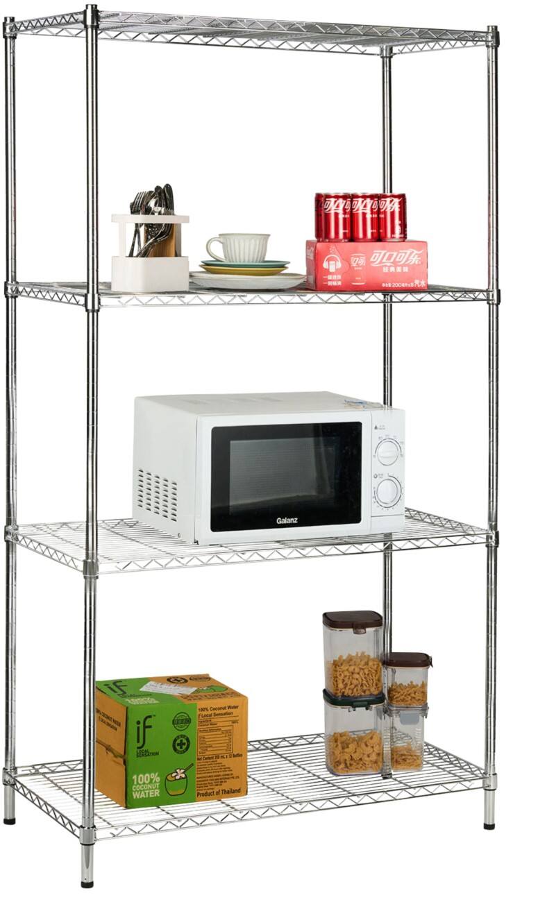 Étagère en acier MAMMUT Chrome 900 x 450 x 1600 mm