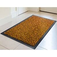 Tapis de sol FLOORDIREKT Brésil Polyamide, PVC Beige 400 x 600 mm