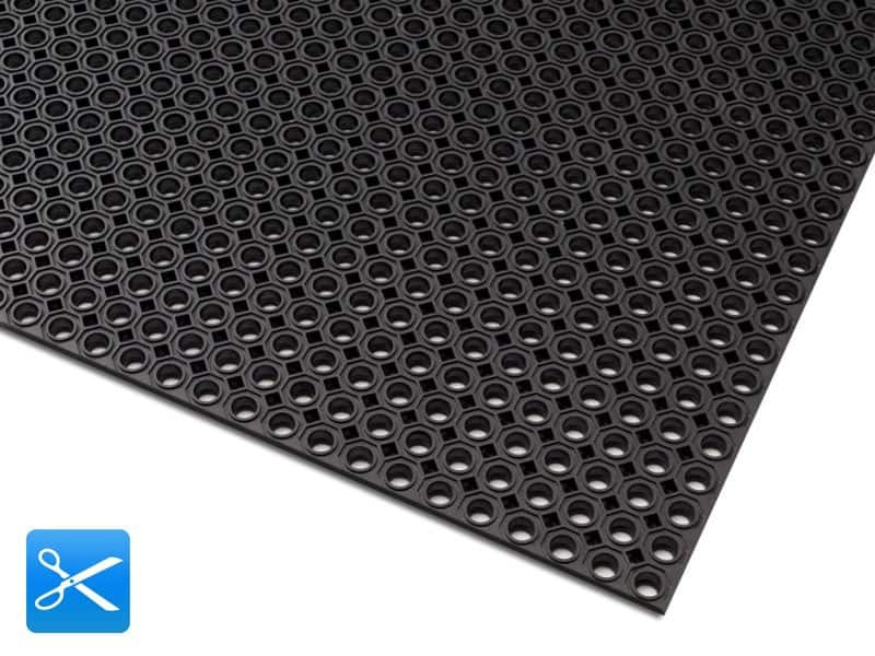 Tapis etm Octo Roll Noir Caoutchouc