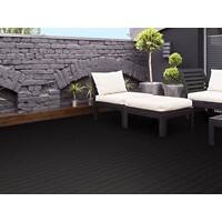 Dalles de jardin Casa Pura Royal Composite plastique Anthracite 300 x 300 mm