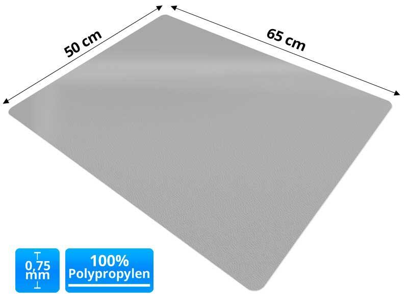 office marshal Bureauonderlegger PP Grijs 65 x 50 cm