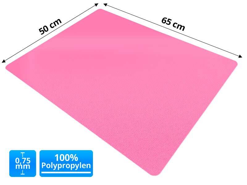 office marshal Bureauonderlegger PP Roze 65 x 50 cm