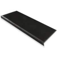 Tapis d'escalier en caoutchouc Santiago noir 250 x 750 FLOORDIREKT mm