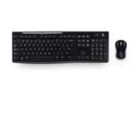 Clavier Logitech Sans fil QWERTY Argenté, noir