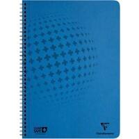 Clairefontaine Clean'Safe A4 Spiraalschrift Blauw Kartonnen kaft Geruit 60 Vellen