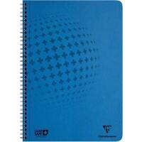 Clairefontaine Clean'Safe A4 Spiraalschrift Blauw Kartonnen kaft Gelinieerd 60 Vellen