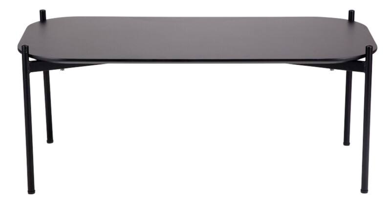 Table basse meet powered by PAPERFLOW Rectangulaire Meet MDF (Fibres de moyenne densité) Noir 1000 x 500 x 400 mm