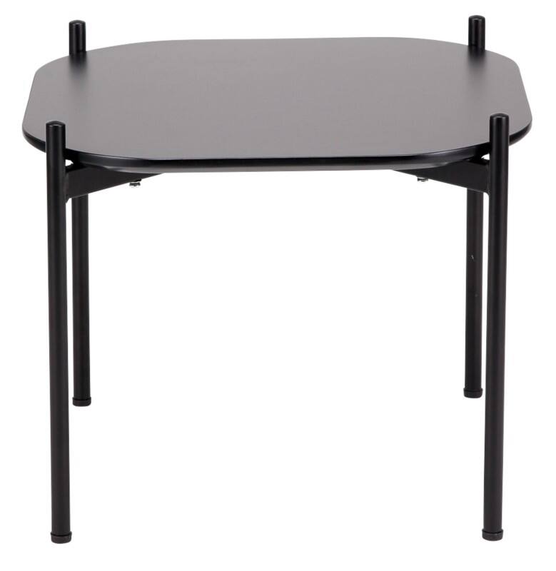 Table basse meet powered by PAPERFLOW Carré Meet MDF (Fibres de moyenne densité) Noir 500 x 500 x 400 mm