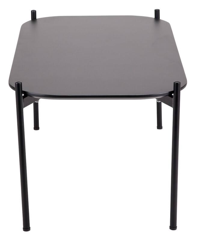 Table basse meet powered by PAPERFLOW Rectangulaire Meet MDF (Fibres de moyenne densité) Noir 750 x 500 x 400 mm