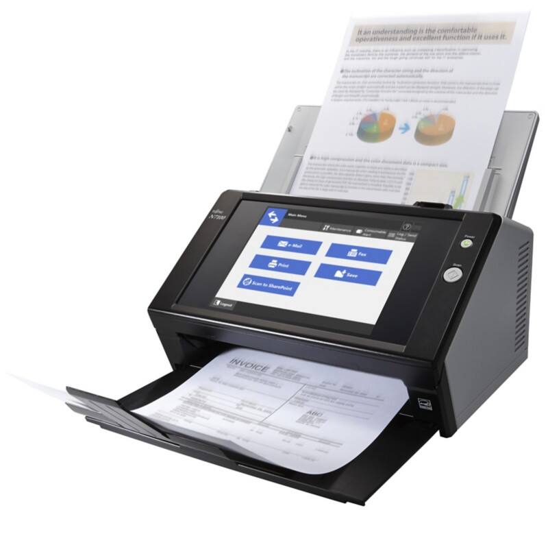 Fujitsu N7100E A4 Scanner 600 x 600 dpi Zwart