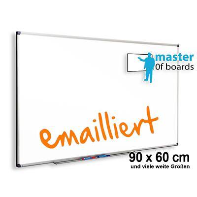 Master of Boards Tableau blanc magnétique effaçable à sec excellent pour bureau et la maison 46x60cm blanc 