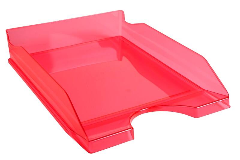 Corbeille à courrier Exacompta Ecotray 12354D Rouge translucide 10 unités